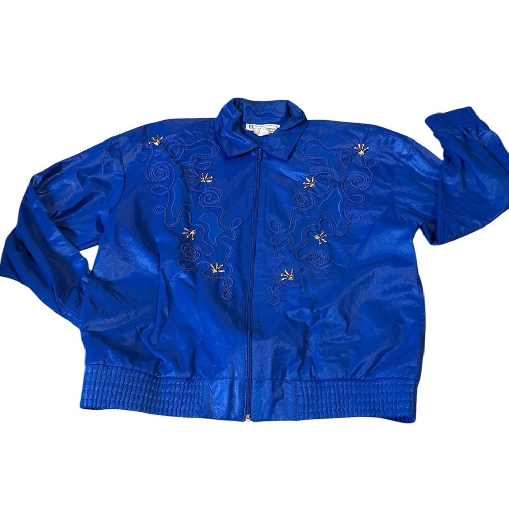 Vintage blue bomber jacket, small - Picture 7 of 7
